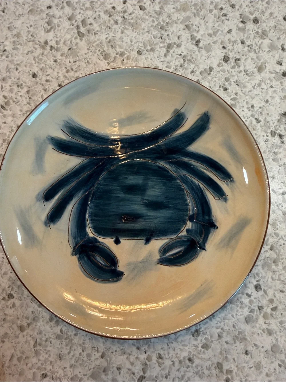 Pottery Barn Seafood Ceramic Plate Set - Home Art